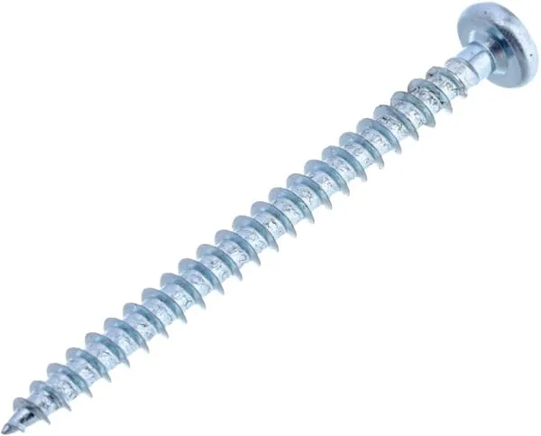 Šroub do dřeva 4 x 50 mm PZ2 půlkulatá hlava, ocel, Kramp
