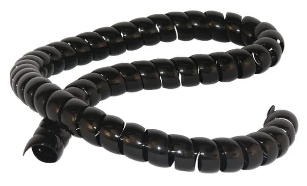 Plastová vinutá pružina, černá, typ KBVFR