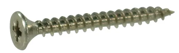 Šrouby do dřevotřísky se zápustnou hlavou s křížovou drážkou, nerezová ocel A2 – AISI 304