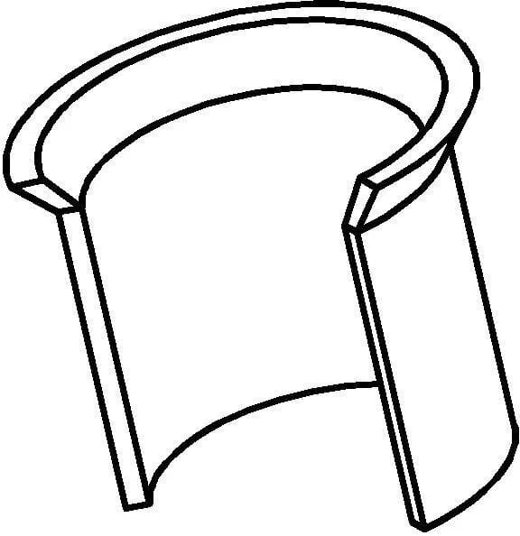 Rýhovaný kolík pro podkladní desku