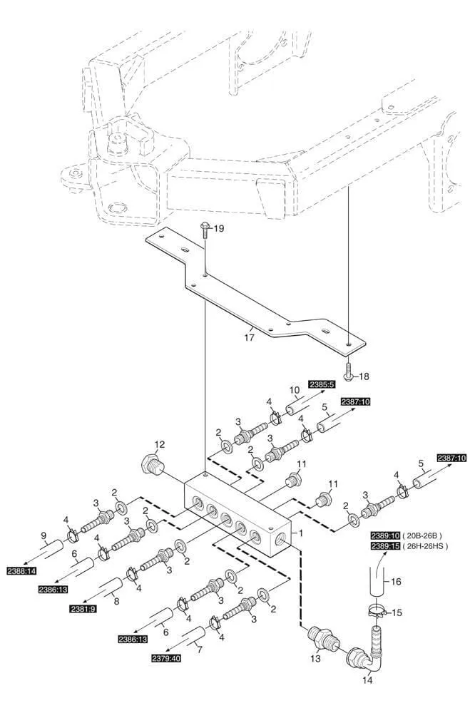 Hydraulický dělič průtoku Stiga Titan 20 B (13-7421-21)