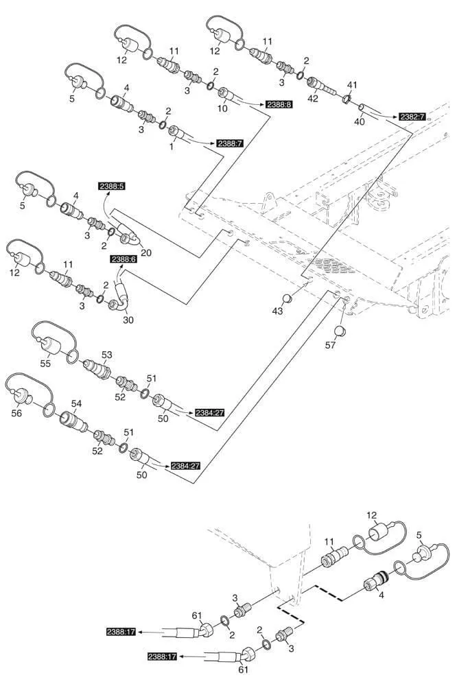 Hydraulické přípojky Stiga Titan 20 B (13-7421-21)