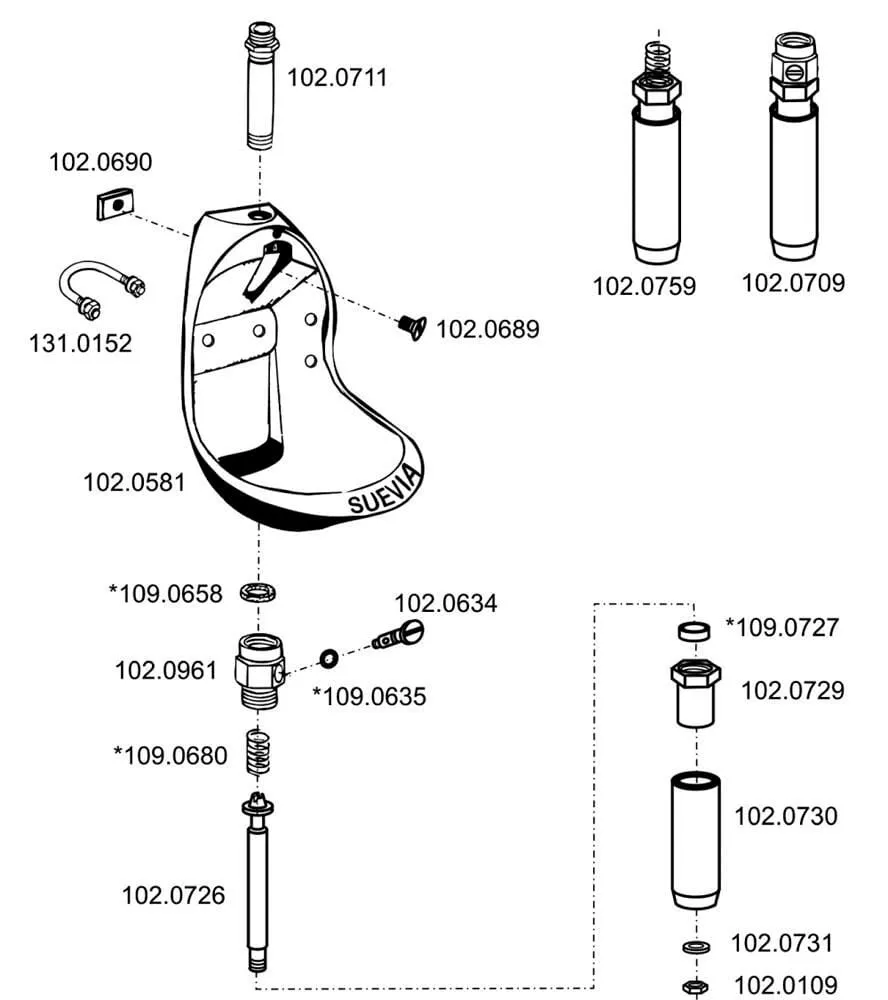 Náhradní díly pro misku napajedla model 370 Suevia