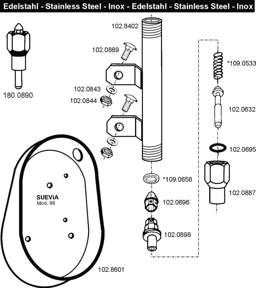 + SU Onderdelen model 86 Suevia