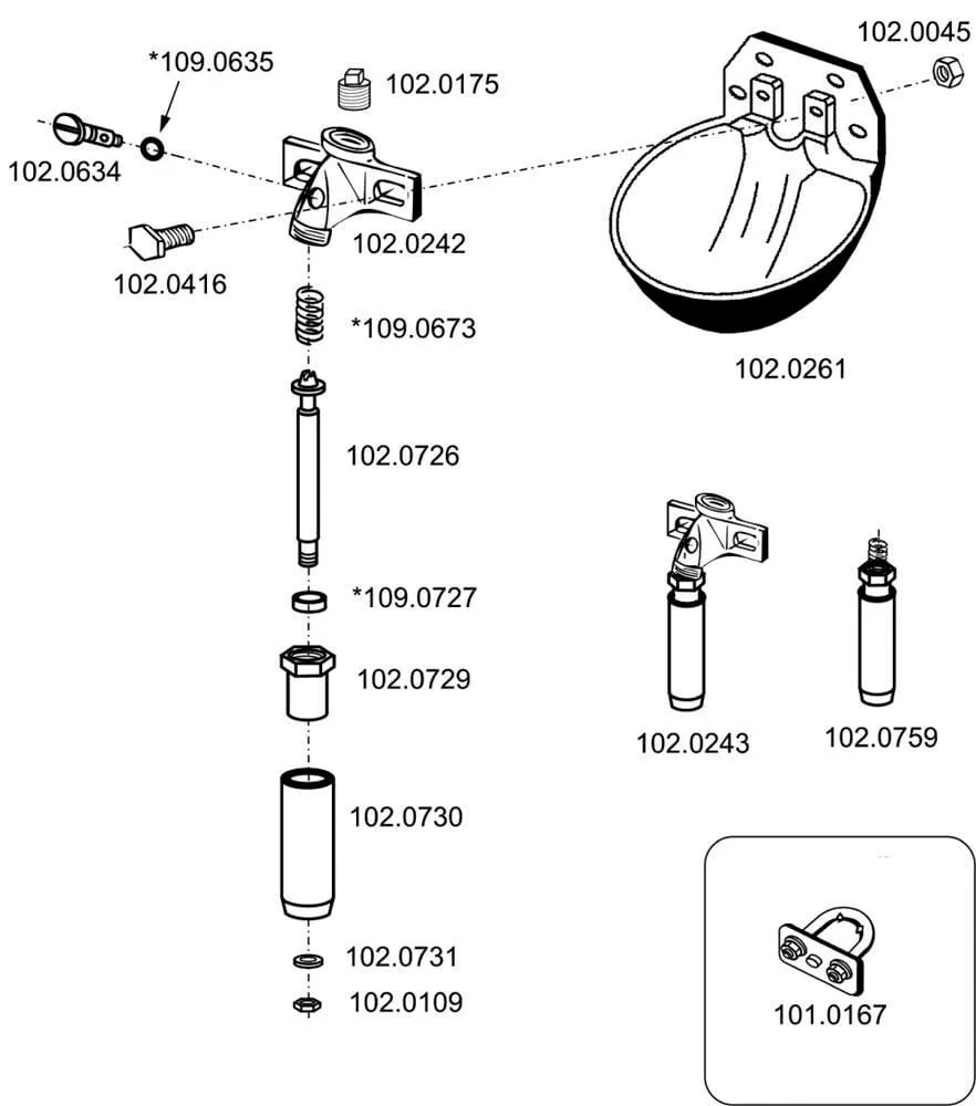 + SU Onderdelen model 12 P Suevia