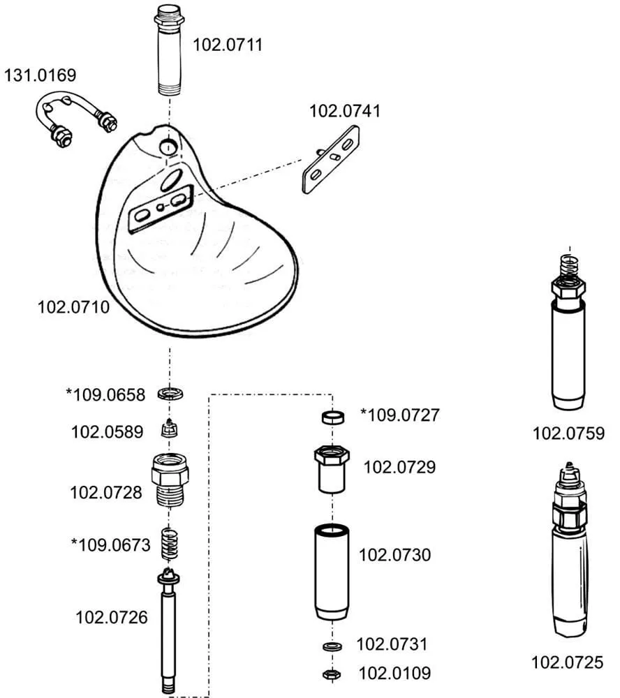 + SU Onderdelen model 10 P Suevia