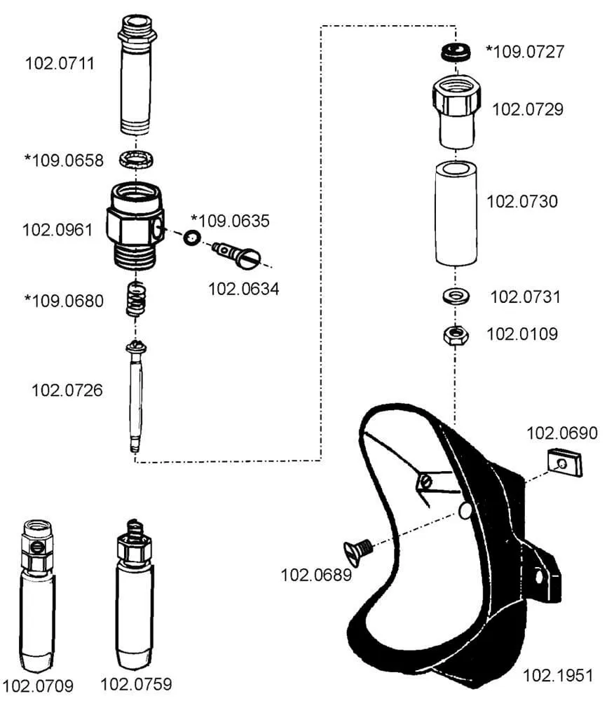 + SU Onderdelen model 95 S Suevia