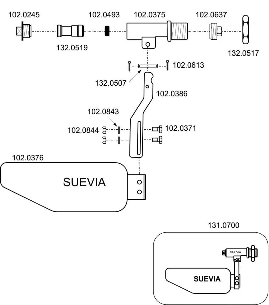 + SU Onderdelen model 700 Suevia