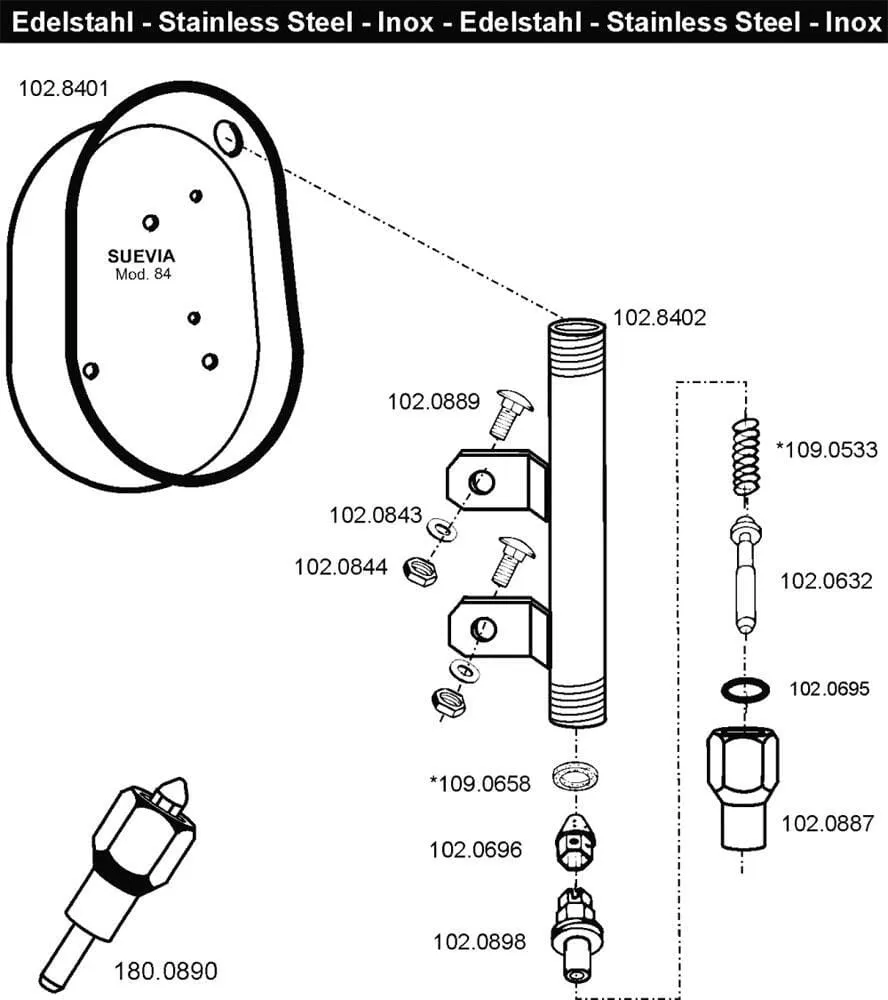+ SU Onderdelen model 84 Suevia