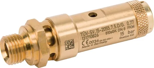Pojistný ventil 1/4 "CE 15 bar