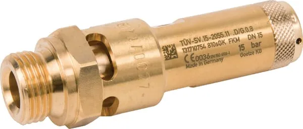 Pojistný ventil 1/2 "CE 15 bar