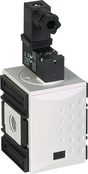 3/2cestný sedlový ventil, elektricky ovládaný, typ 1