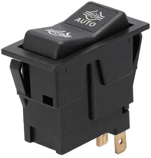 Kolébkový spínač, (I)-0-(II), mom-on-mom, 12 V, 4pólový, možnost uzamčení diferenciálu