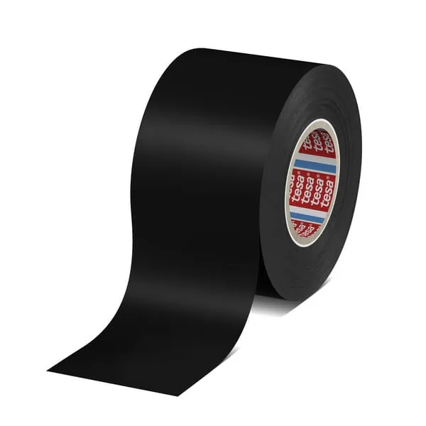 Víceúčelová páska premium z měkkého PVC, černá, 33 m x 50 mm, TesaFLEX®