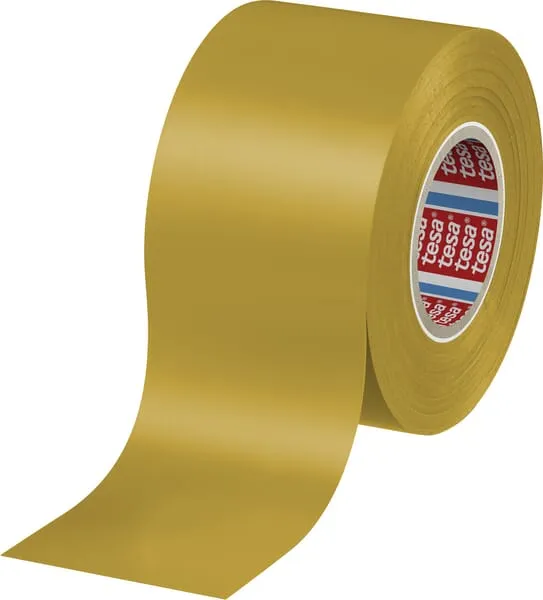 Víceúčelová páska Premium z měkčeného PVC, žlutá, 33 m x 50 mm, TesaFLEX®
