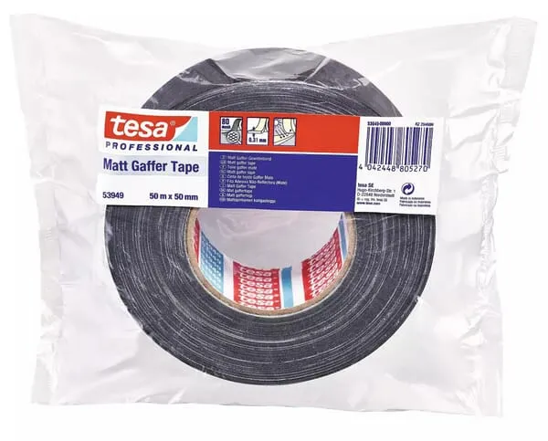 Textilní opravná páska 50 mm x 50 m, černá