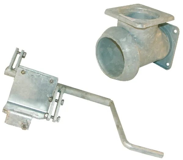 T-kus s KKV a 2 čtyřhrannými přírubami