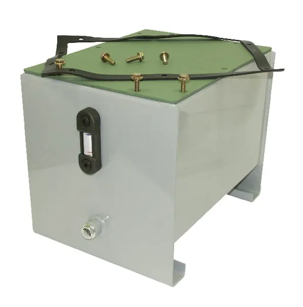 Ocelové nádrže, typ PSTM, kompletní, s neobrobeným víkem