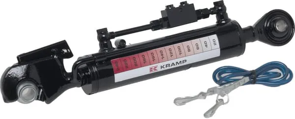 Hydr toplink cat 2/2, with valve, hook x extended rod end