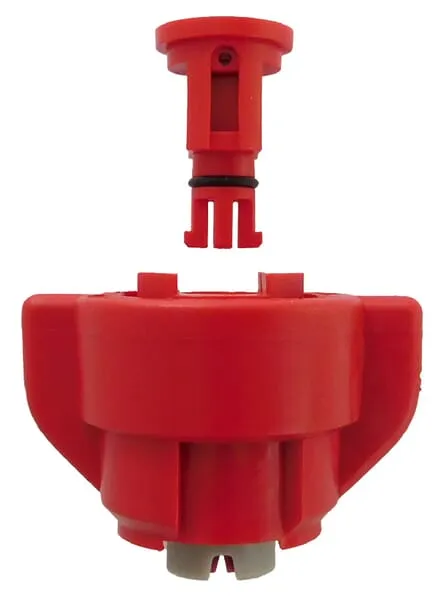 Vzduchová vstřikovací tryska TD 60° 04 červená/šedá, keramika, Agrotop