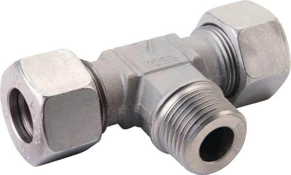 T-šroubení TEV, metrický řezný kroužek x šroubení BSPT x metrický řezný kroužek