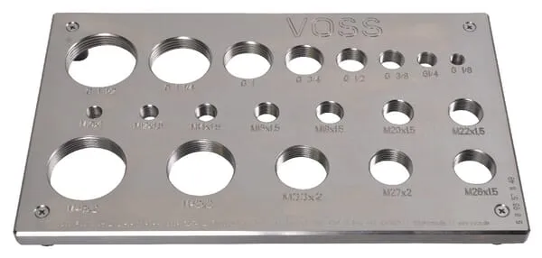 Tabulka k identifikaci závitů