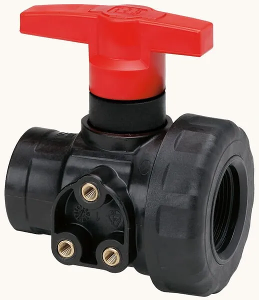 2cestné kulové ventily s vnitřním závitem, montáž do panelu, GEOline