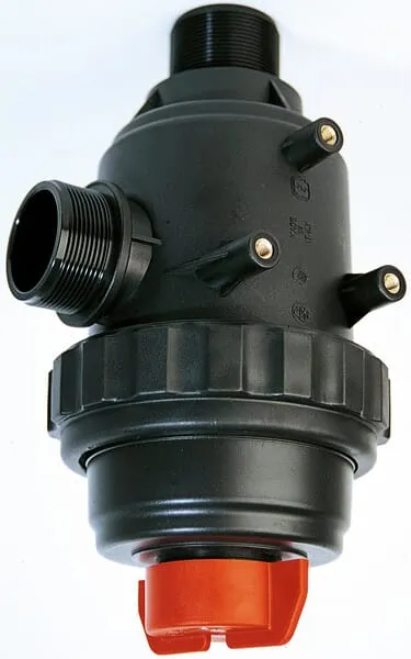 Suction filter with male thread and valve - GEOline