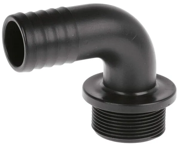Koleno 90° s hadicovou přípojkou a vnějším závitem, GEOline