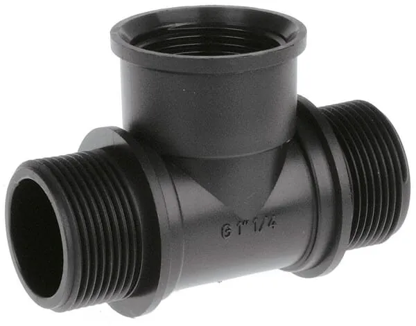 T-kus GEOline s 1 vnitřním závitem a 2 vnějšími závity