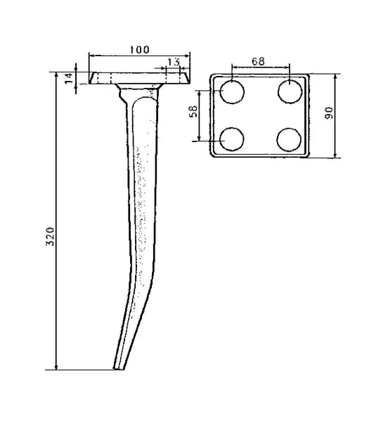 Hrot rotační brány Niemeyer