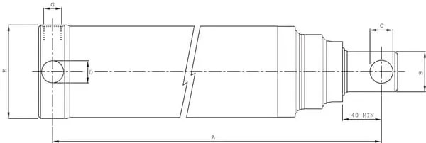 Teleskopický válec 3stupňový