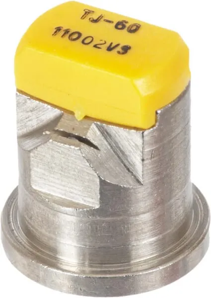 Tryska s dvojitým plochým postřikem