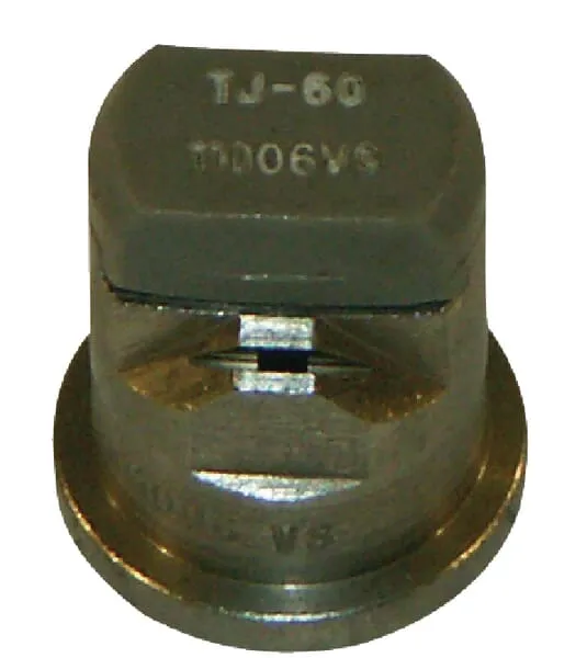 Tryska s dvojitým plochým paprskem TJ 110° šedá nerez