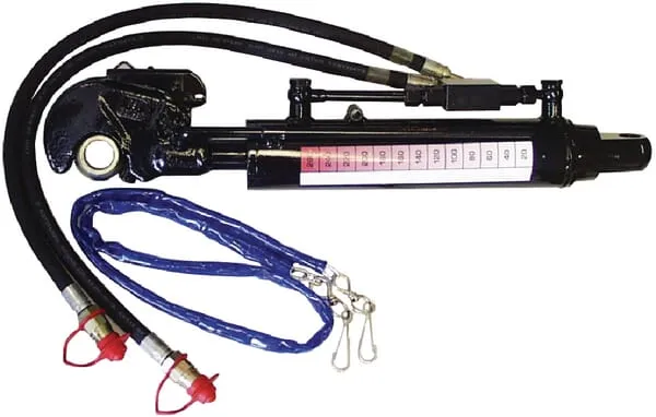 Hydraulický třetí bod se záchytným hákem a vidlicovou hlavou, typ TCVHA-K