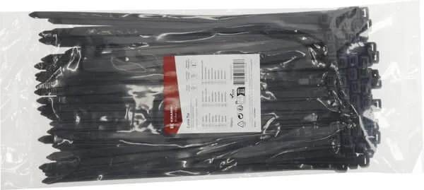 Kabelová stahovací páska 7,6 x 300 mm, FW černá, 100 ks