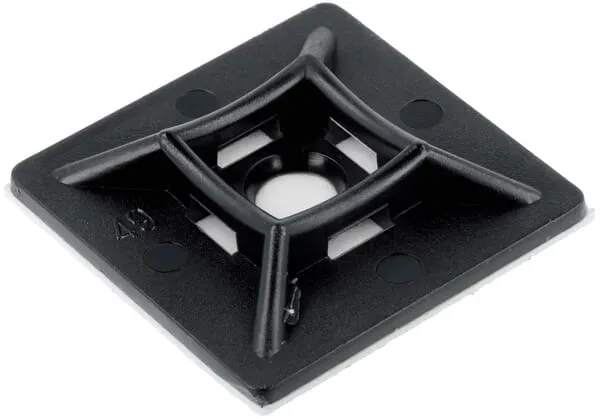 Lepicí úchytka kabelového stahovacího pásku, 4,8 mm, 100 ks