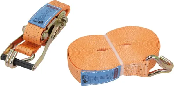 Upínací popruh typ 50, 25 kN, s ráčnou a hákem, 10 m