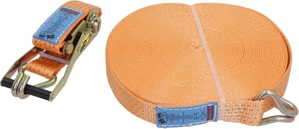 Upínací popruh typ 50, 25 kN, s ráčnou a hákem, 25 m