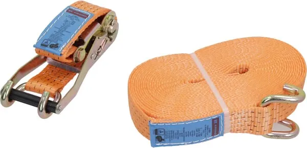 Upínací popruh typ 50, 25 kN, s ráčnou a hákem, 12 m