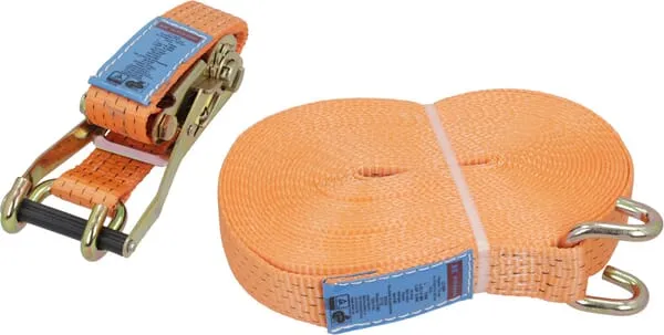 Upínací popruh typ 50, 25 kN, s ráčnou a hákem, 15 m