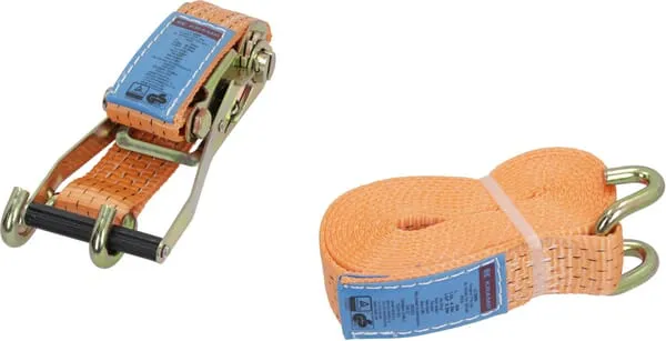 Upínací popruh typ 50, 25 kN, s ráčnou a hákem, 5 m