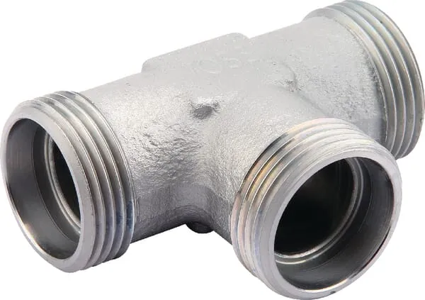 T-spojky s řezným kroužkem, 3x metrické šroubení s řezným kroužkem