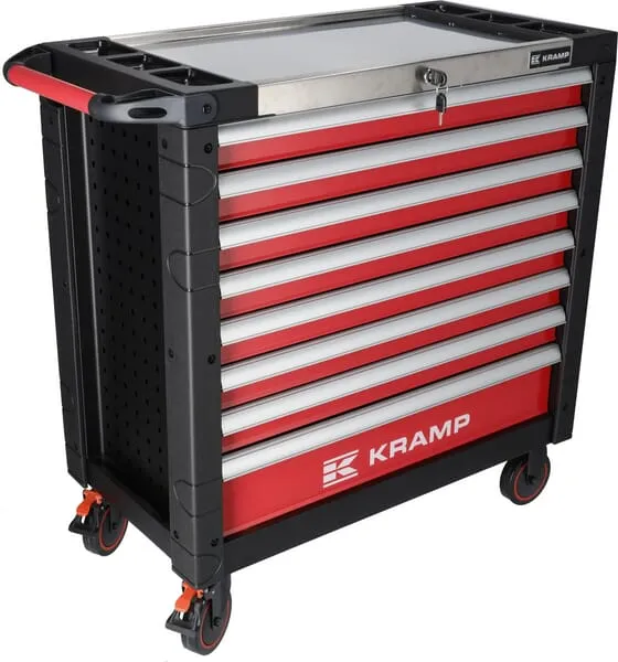 Vozík na nářadí XL s 8 zásuvkami, prázdný