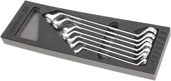 Sada oboustranných očkoplochých klíčů (6-19 mm), 7 ks