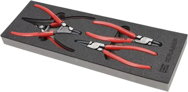 Sada kleští na pojistné kroužky, 4 ks