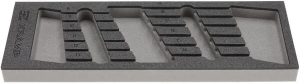 Pěnová vložka pro sadu 12 ks očkoplochých klíčů
