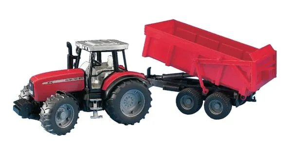 U02045 Massey Ferguson 7480 s vlečkou
