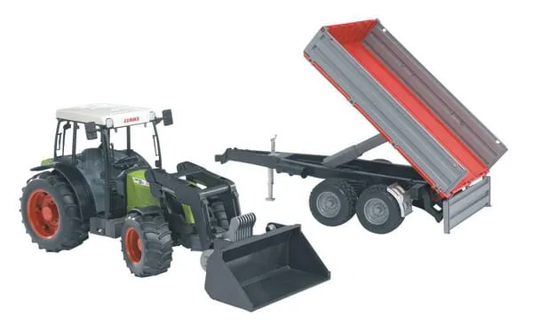 U02112 Claas Nectis 267 F s čelním nakladačem a bočnicovým přívěsem