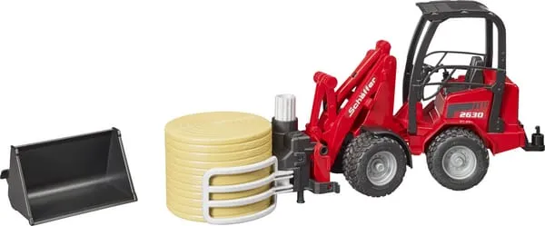 U02192 Schäffer kompaktní nakladač 2630 s kleštěmi na balíky